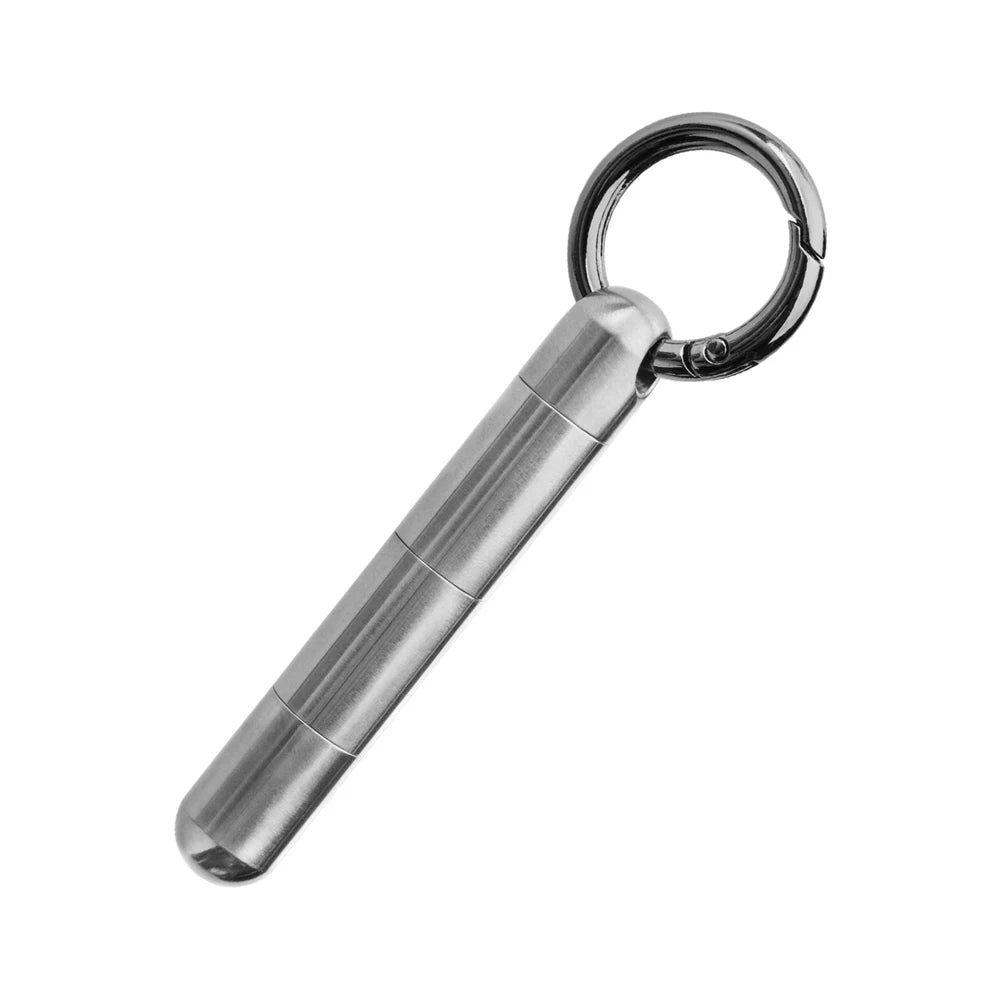 Titanium Pill Keychain