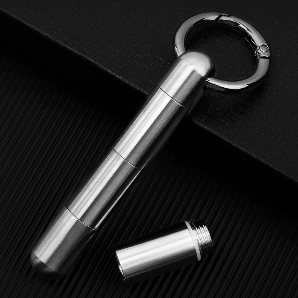 Titanium Pill Keychain
