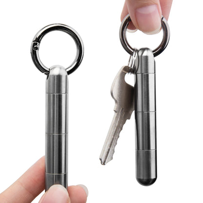Titanium Pill Keychain
