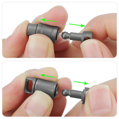 Titanium Quick Release Keychain (no rings)