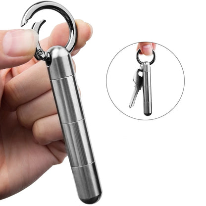Titanium Pill Keychain