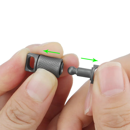 Titanium Quick Release Keychain (no rings)