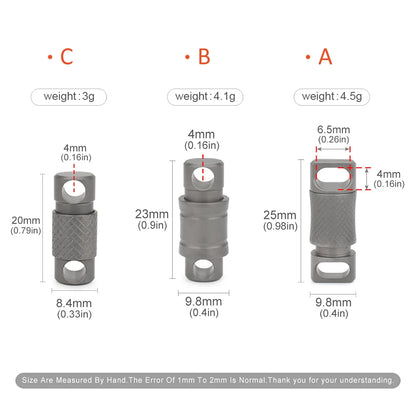Titanium Quick Release Keychain (no rings)