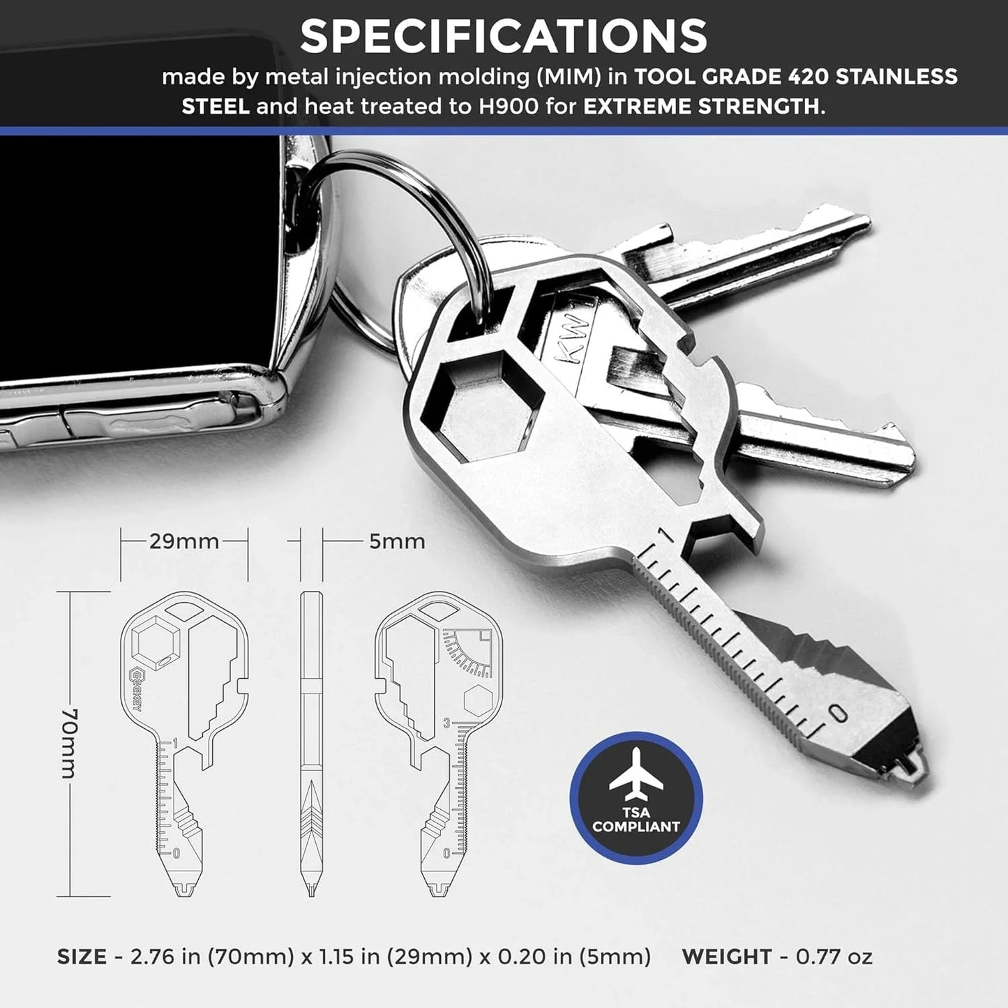 TSA-Safe Utility Key