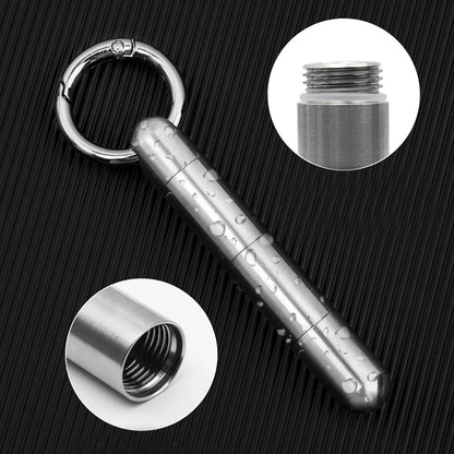 Titanium Pill Keychain