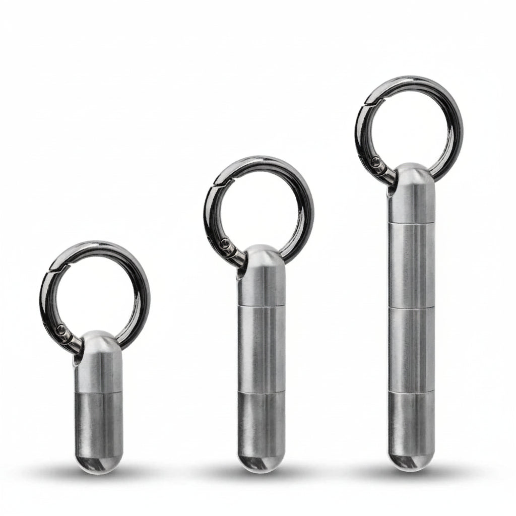 Titanium Pill Keychain
