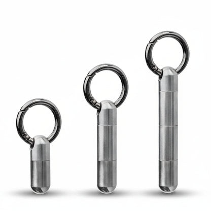 Titanium Pill Keychain